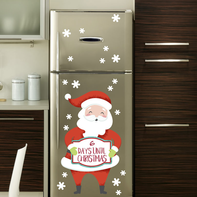 Jumbo Santa Christmas Countdown Decals - Paper Riot